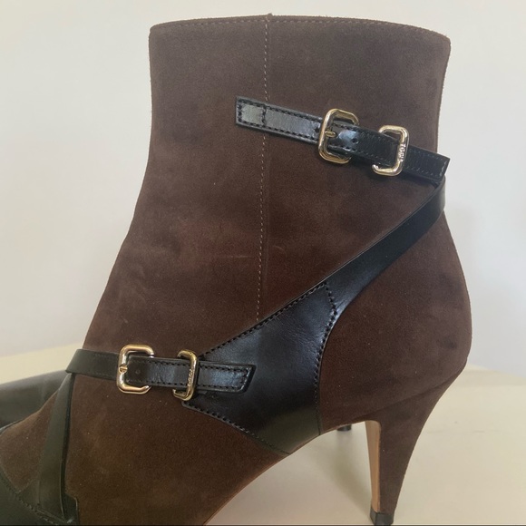 Tod’s suede and leather buckle booties - Picture 6 of 7
